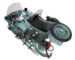 motocicleta aislada sobre fondo transparente. Representación 3d - ilustración png