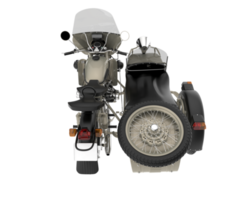 Motorrad isoliert auf transparentem Hintergrund. 3D-Rendering - Abbildung png