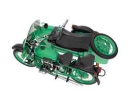 motocicleta aislada sobre fondo transparente. Representación 3d - ilustración png