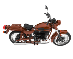 Motorcycle isolated on transparent background. 3d rendering - illustration png