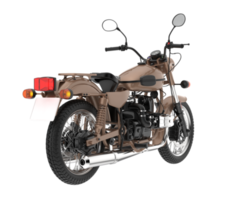 Motorcycle isolated on transparent background. 3d rendering - illustration png