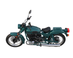 motocicleta aislada sobre fondo transparente. Representación 3d - ilustración png