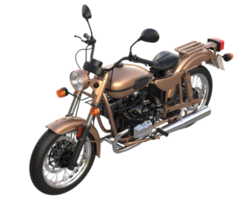 Motorcycle isolated on transparent background. 3d rendering - illustration png