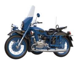 moto isolée sur fond transparent. rendu 3d - illustration png