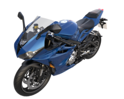 Motorrad isoliert auf transparentem Hintergrund. 3D-Rendering - Abbildung png