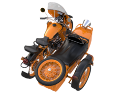 Motorrad isoliert auf transparentem Hintergrund. 3D-Rendering - Abbildung png