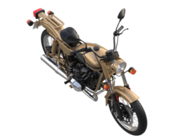 motocicleta aislada sobre fondo transparente. Representación 3d - ilustración png