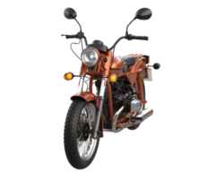 moto isolée sur fond transparent. rendu 3d - illustration png