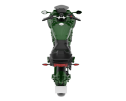 Motorcycle isolated on transparent background. 3d rendering - illustration png