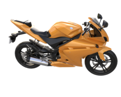 Motorcycle isolated on transparent background. 3d rendering - illustration png