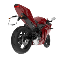 Motorcycle isolated on transparent background. 3d rendering - illustration png