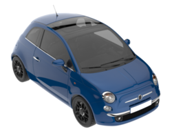 City car isolated on transparent background. 3d rendering - illustration png