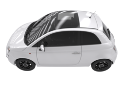 City car isolated on transparent background. 3d rendering - illustration png