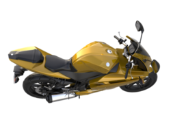 motocicleta isolada em fundo transparente. renderização 3D - ilustração png