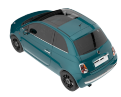 City car isolated on transparent background. 3d rendering - illustration png