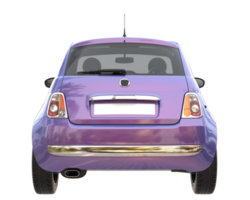 City car isolated on transparent background. 3d rendering - illustration png