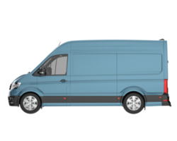 Cargo van isolated on transparent background. 3d rendering - illustration png