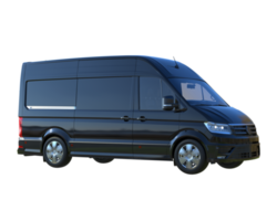 Cargo van isolated on transparent background. 3d rendering - illustration png