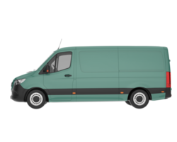 Cargo van isolated on transparent background. 3d rendering - illustration png