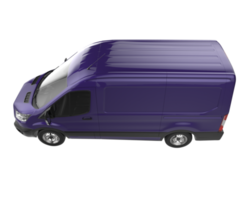 Cargo van isolated on transparent background. 3d rendering - illustration png