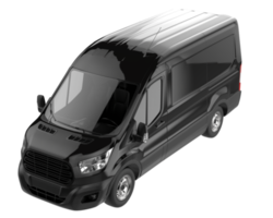 Cargo van isolated on transparent background. 3d rendering - illustration png