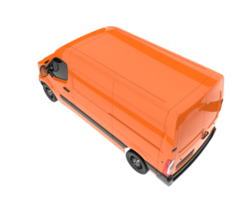 Cargo van isolated on transparent background. 3d rendering - illustration png