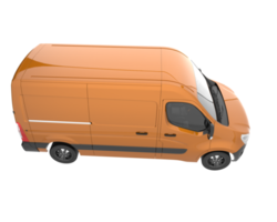 Cargo van isolated on transparent background. 3d rendering - illustration png