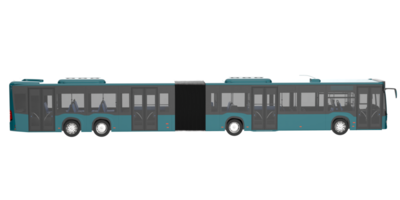 City bus isolated on transparent background. 3d rendering - illustration png