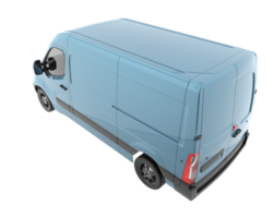 Cargo van isolated on transparent background. 3d rendering - illustration png