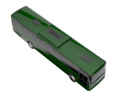 autobús urbano aislado sobre fondo transparente. Representación 3d - ilustración png