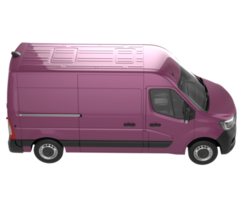 Cargo van isolated on transparent background. 3d rendering - illustration png