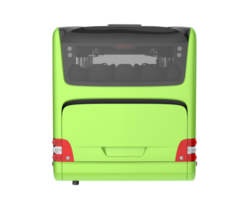 City bus isolated on transparent background. 3d rendering - illustration png