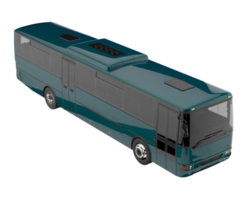 City bus isolated on transparent background. 3d rendering - illustration png