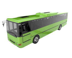 città autobus isolato su trasparente sfondo. 3d interpretazione - illustrazione png