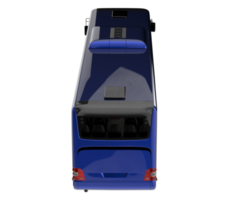 City bus isolated on transparent background. 3d rendering - illustration png