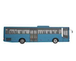 City bus isolated on transparent background. 3d rendering - illustration png