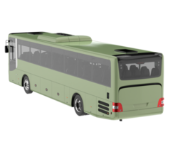 City bus isolated on transparent background. 3d rendering - illustration png