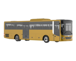 Stadtbus isoliert auf transparentem Hintergrund. 3D-Rendering - Abbildung png