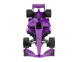 voiture de course isolée sur fond. rendu 3d - illustration png