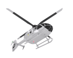 helikopter isolerat på transparent bakgrund. 3d tolkning - illustration png