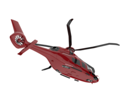 Helicopter isolated on transparent background. 3d rendering - illustration png