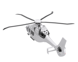 Helicopter isolated on transparent background. 3d rendering - illustration png