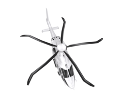 helikopter isolerat på transparent bakgrund. 3d tolkning - illustration png