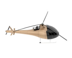 Helicopter isolated on transparent background. 3d rendering - illustration png