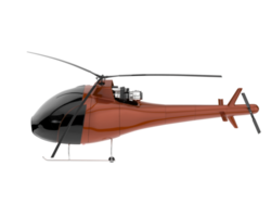 Helicopter isolated on transparent background. 3d rendering - illustration png