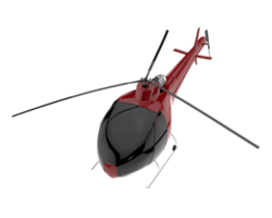 Helicopter isolated on transparent background. 3d rendering - illustration png