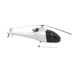 Helicopter isolated on transparent background. 3d rendering - illustration png