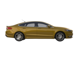 carro moderno isolado em fundo transparente. renderização 3D - ilustração png