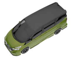 carro moderno isolado em fundo transparente. renderização 3D - ilustração png