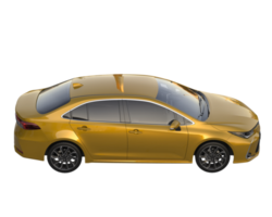 Modern car isolated on transparent background. 3d rendering - illustration png